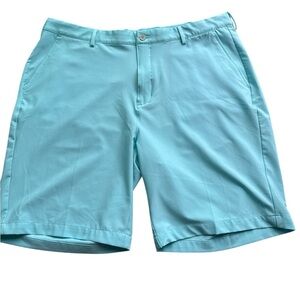 Greg Norman Collection Light Blue Flat Front Shorts